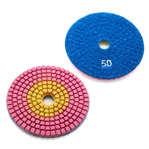 4inch/5inch/8inch Dos Colores Piedra Húmeda Almohadillas Diamantadas Para Pulir Granito/Mármol HC-SPP-0002