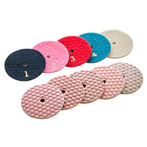 Almohadillas Diamantadas para Pulir Granito Piedra Seca Rosa HC-SPP-0016 - Imagen 2