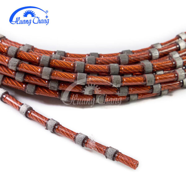 diamond wire cutting mining rope for granite marble jade concrete stone