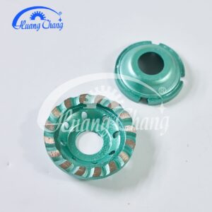 muelas de taza de diamante turbo verde