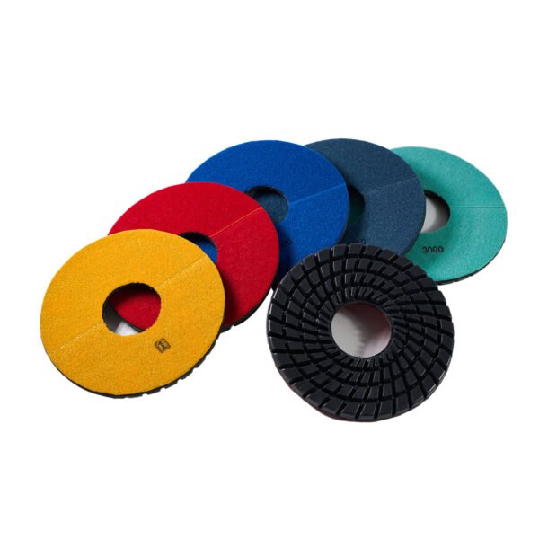 10inch almohadillas de pulido de diamante de resina para la piedra / máquina de pulir piso de concreto - Imagen 2