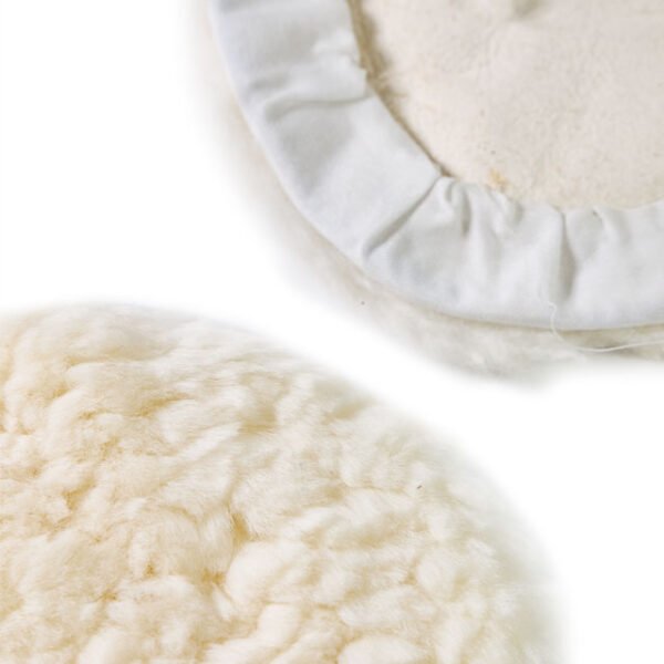 Kit de almohadillas pulidoras de lana de cordero de 7 pulgadas con diseño de cordón Kit de almohadillas pulidoras de lana de cordero - Imagen 4