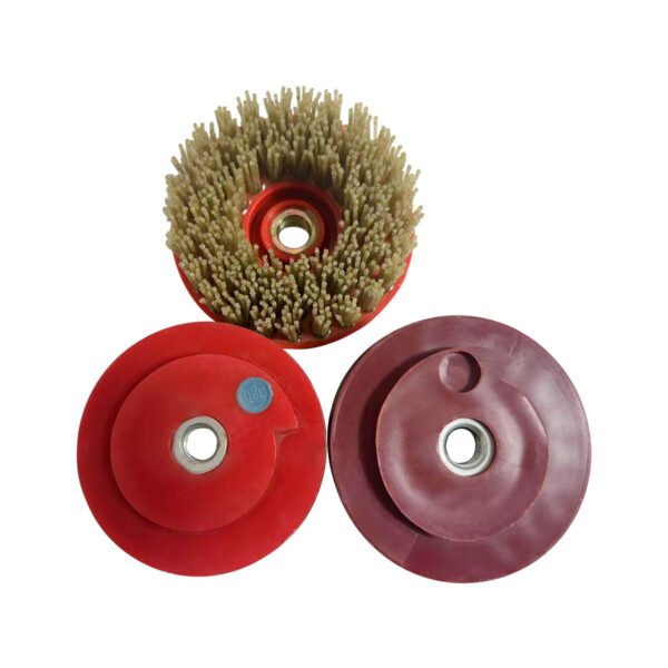 4"/5"/6" Snail Lock Cepillo redondo diamante Dupont M14 - Imagen 2